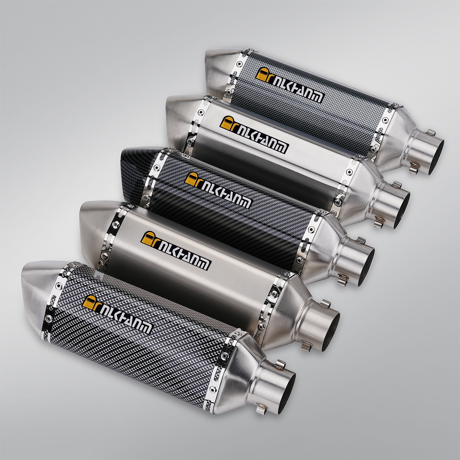 Модифицированная выхлопная труба Kawasaki, универсальная для мотоцикла, малая шестигранная выхлопная труба Yamaha из нержавеющей стали, универсальная для различных моделей