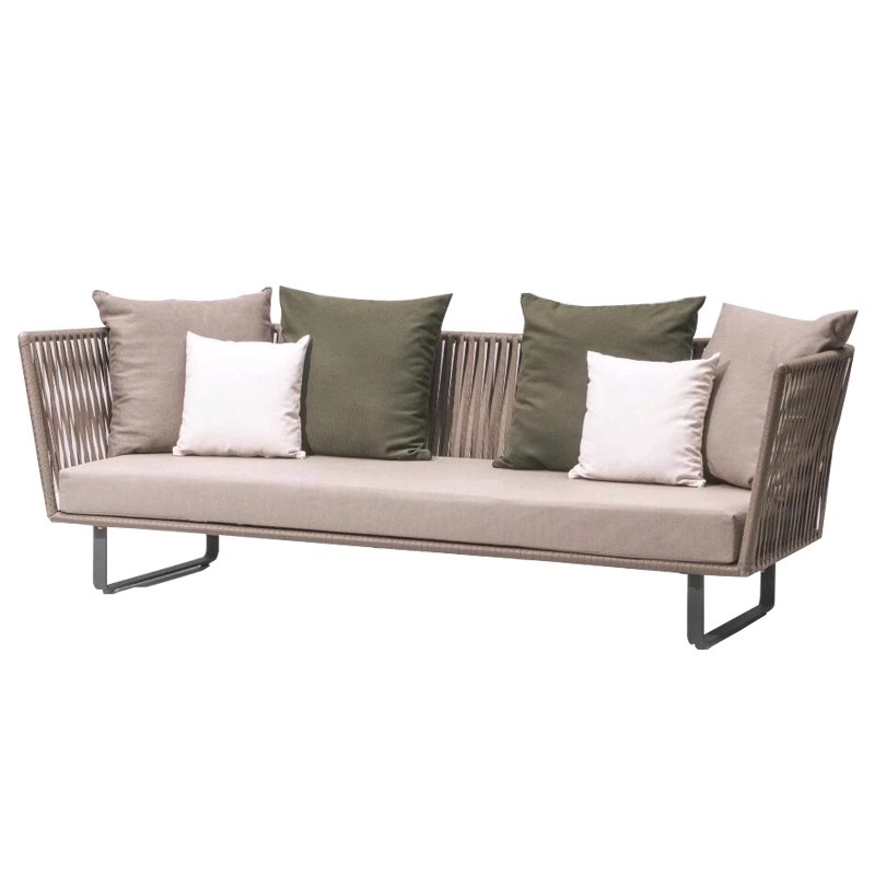 Outdoor Sofa Sunscreen Waterproof Patio Terrace Balcony Casual Rattan Chair Sofa Double Deck Rattan Sofa Furniture