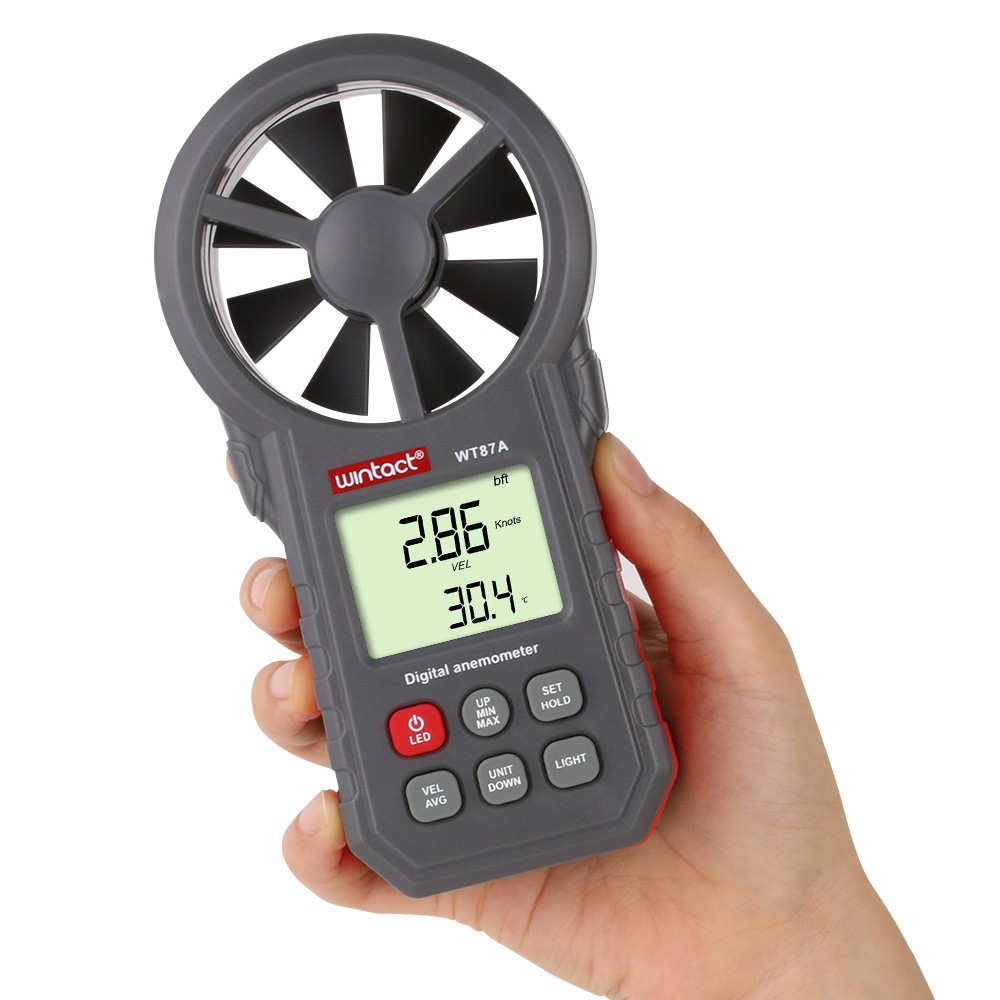 Huitianyi digital anemometer anemometer handheld wind speed wind temperature measurement wind tester WT87A