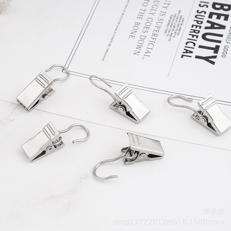 New Clip Open Close Clip Silver Clip Curtain Clip Bath Towel Clip (Free Shipping)