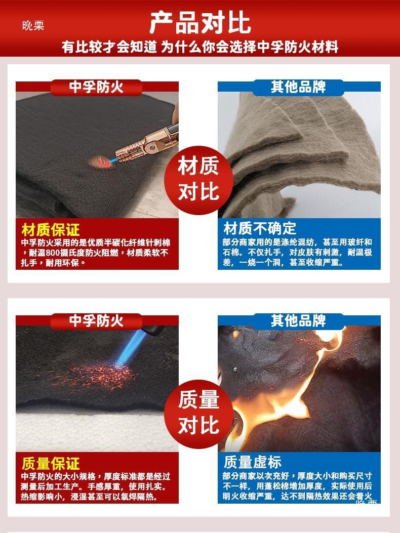 Carbon Fiber Welding Fireproof Cloth Pipe Welding Spark Slag Filter Welding Slag Welding Blanket Fire Blanket Fire Barrier Dezhou