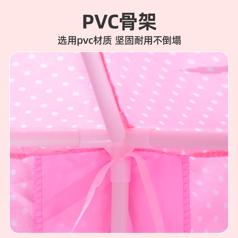 Cross-border Kidsren's Tent Indoor Mesh Hexagonal Castle Toy House Princess Game Baby Crawling Beach Tent Wholesale