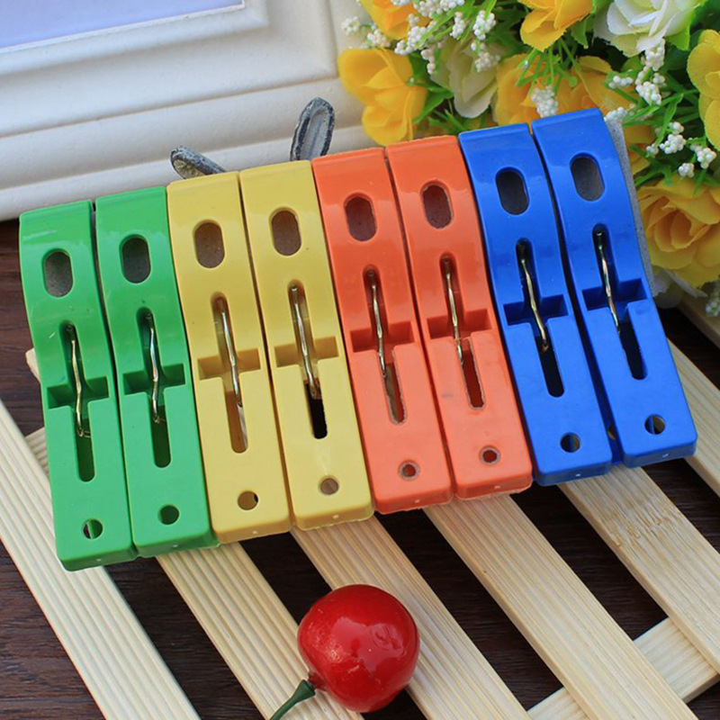 8 Large Quilt Clips, Clothes Drying Clips, Large Clips, Colorful Clips, Plastic Quilt Clips, Wholesale One Yuan