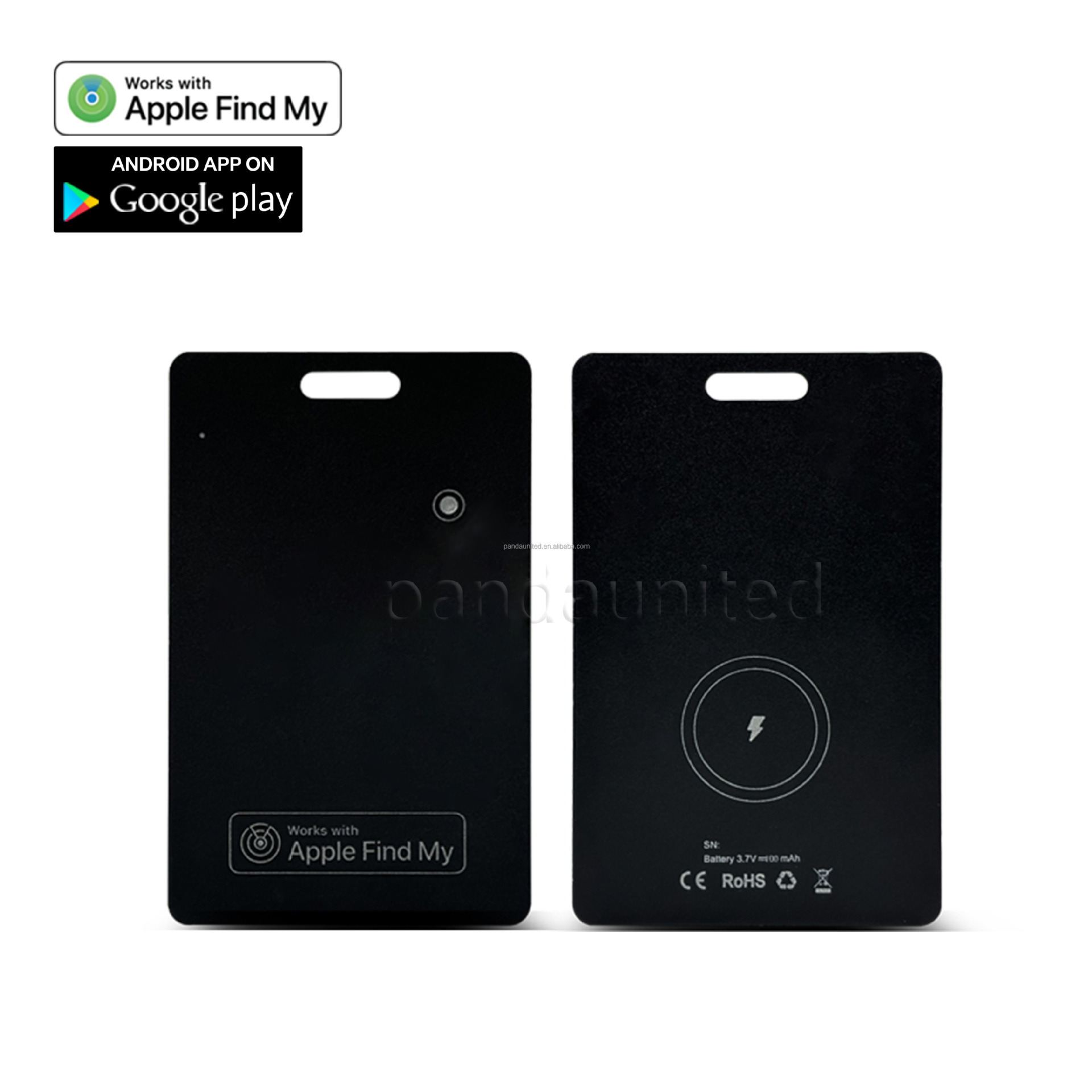 Беспроводная зарядка Глобальная позиционная карта Устройство против потери Подходит для Apple Airtag Локатор Позиционирование Кошелек Водонепроницаемый