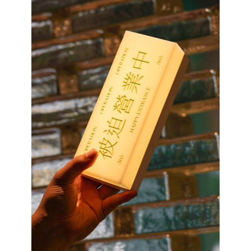 Японская лампа-табличка настольное украшение атмосферный свет акриловая стойка с принудительной работой зарядка от батареи светодиодное освещение