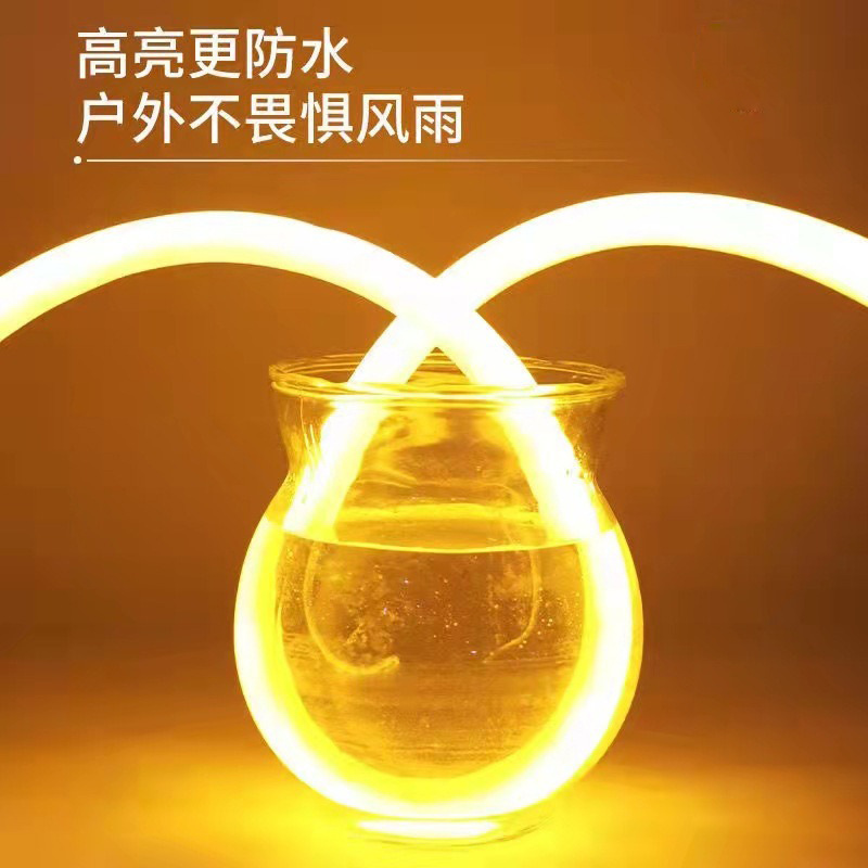 Led Flexible 360 Degree Round Light Strip 220V Outdoor Waterproof Billboard Lighting High Brightness Engineering Neon Light Strip