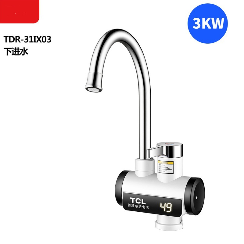 Tcl Electric Hot Water Faucet Household Instant Heating Temperature Display Rapid Heating over Water Electric Water Heater One Piece Generation