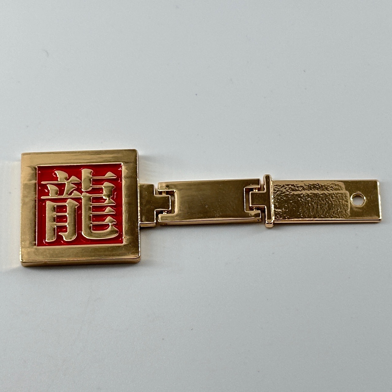 Блокнот с металлической пряжкой, трехсекционный, подвижная пряжка, узор дракона, цветной капающий процесс