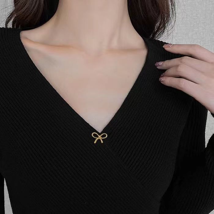 Anti-glare button hidden button mini brooch ladies all-match neckline chest fixed clothes shirt exquisite don't button pin