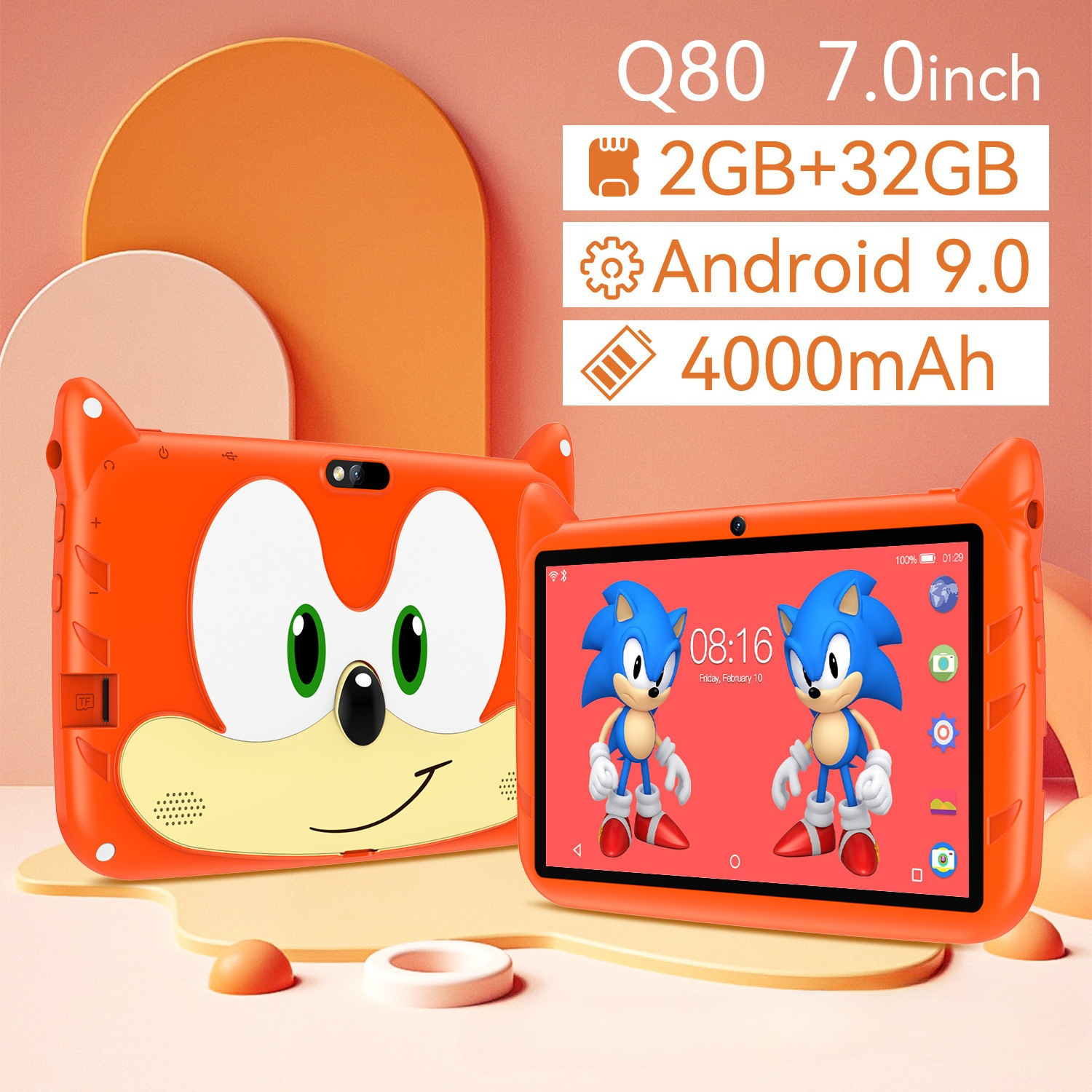 Q80 Kidsren's Tablet 4+64 Android 13 Cross-Border E-Commerce Spot 7inch Wfi Version Global Universal Version