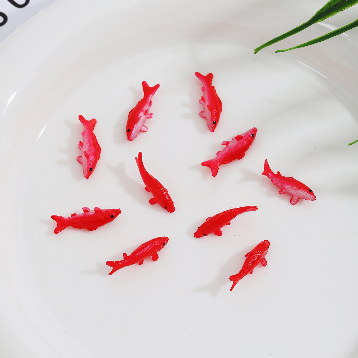 Simulated Mini Pvc Koi Model DIY Cream Glue Handmade Jewelry Accessories Material Miniature Scene Landscaping Ornaments