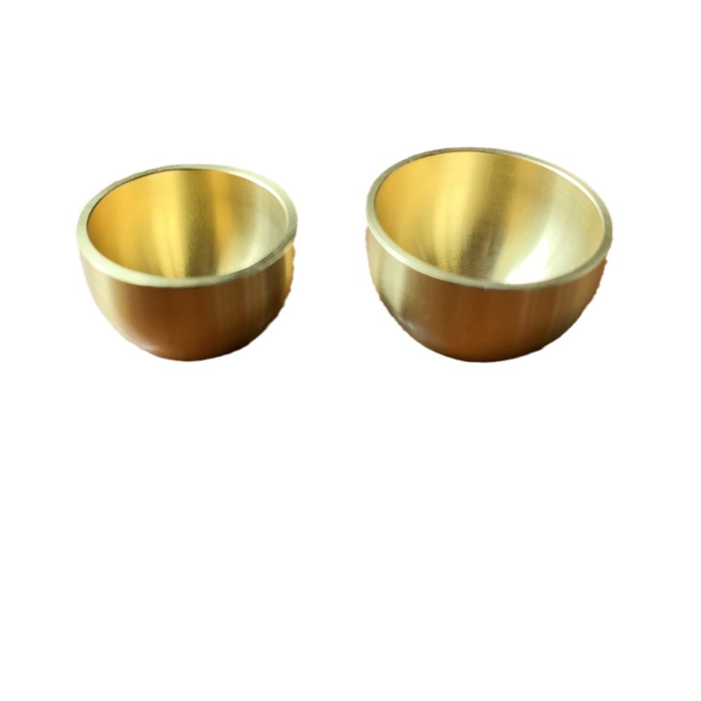 Yiwu Factory Straight Hair Brass Metal Bell Copper Cup Simple Brass Wind Chime Doorbell Copper Bell Small Accessories Wholesale