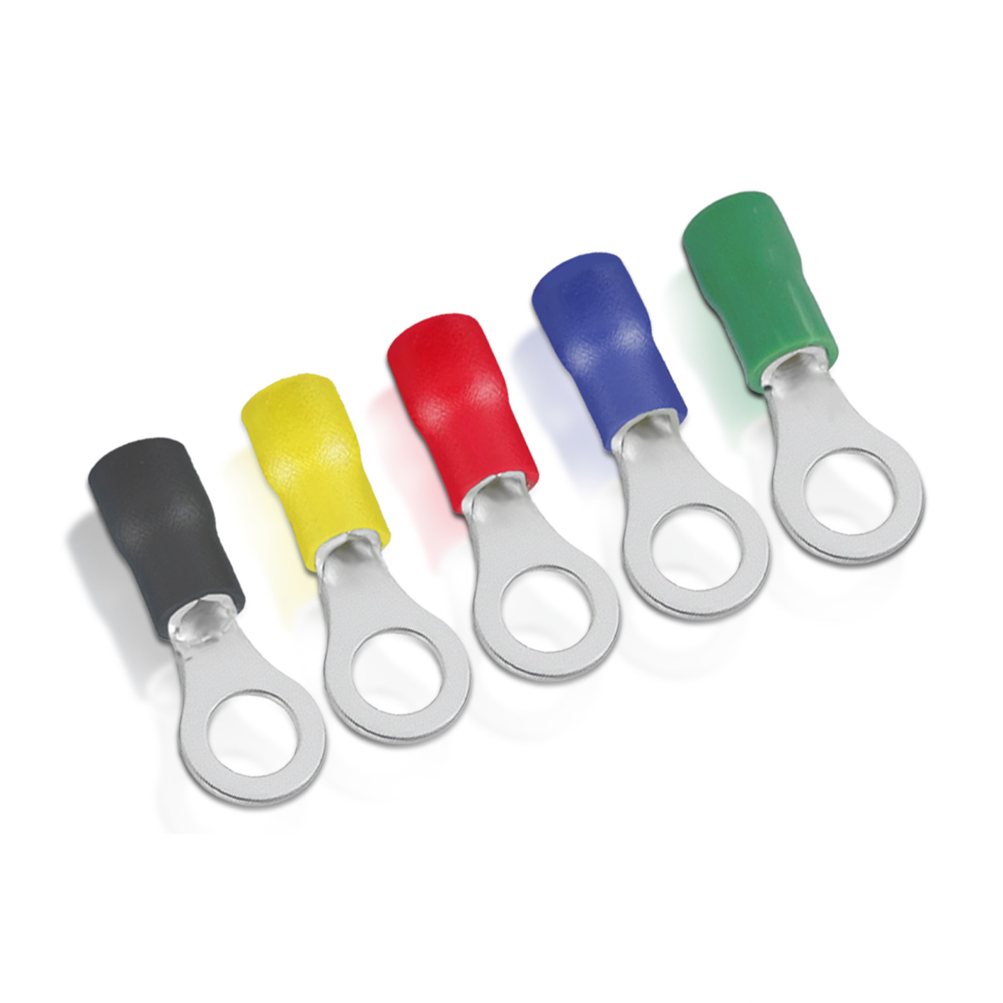 Cnxi Huaxi Technology Rv1.25 Round Insulated Terminal Cold-Pressed Terminal O-Shaped National Standard Copper Wire Lug Copper Nose Factory