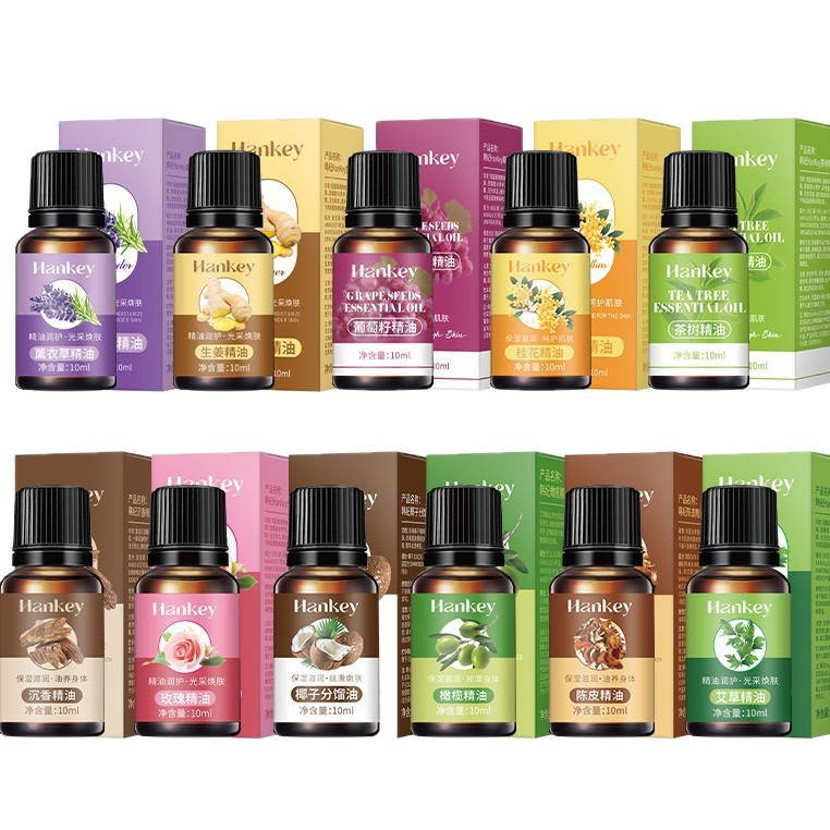 Korean Mugwort, Ginger and Rose Plant Essential Oil Moisturizing and Moisturizing Body Massage Compound Essential Oil 10ml Manufacturer Wholesale