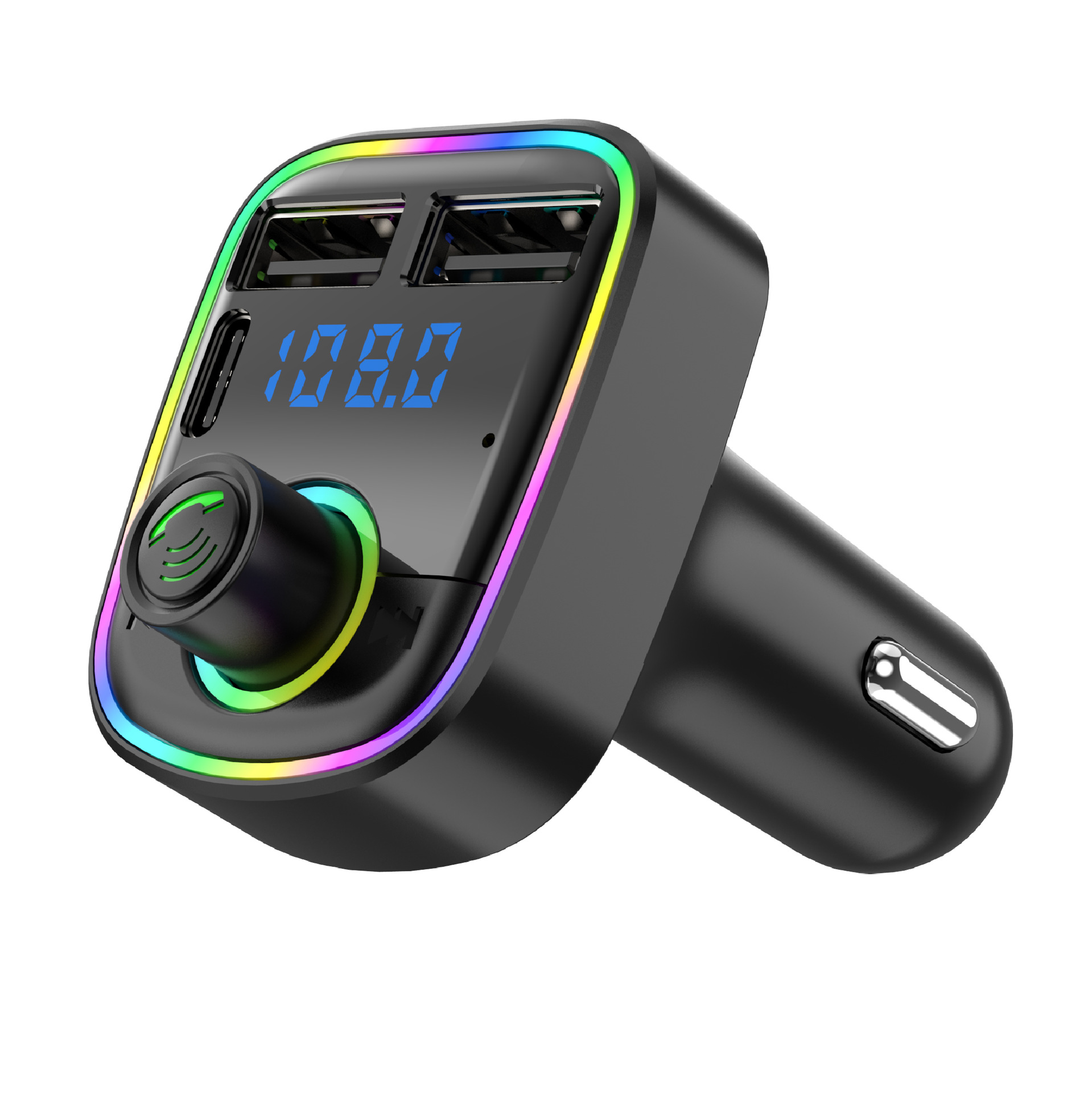 C2 cross-border PD explosion car bluetooth mp3 player car charger fm transmitter hands-free dual port usb