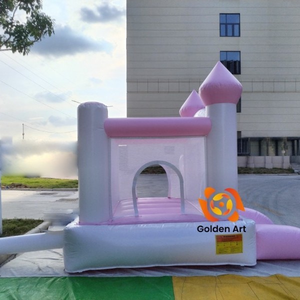 New Diamond Ring Inflatable Castle Outdoor Small Bouncy Castle Square Naughty Castle Amusement Park Manufacturer Children's Trampoline