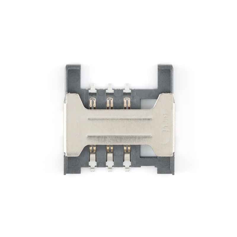 Sim-Klb-07B-1.8H-Pull-Out Patch Mini Mobile Phone Communication Sim Card Holder with High Temperature Resistance