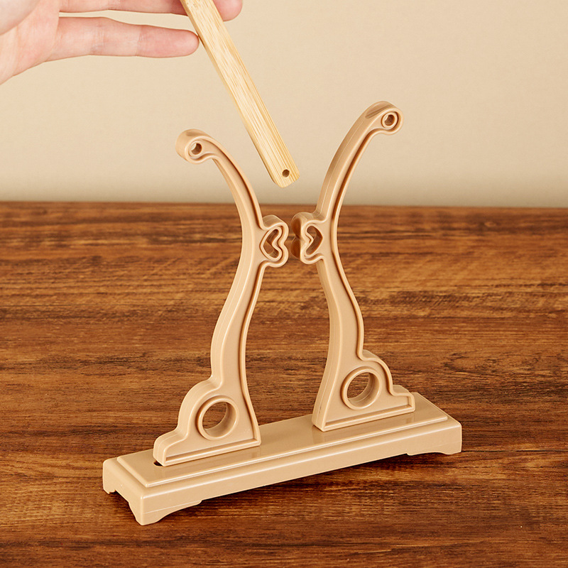 Tuan Fan Rack Long Handle Palace Fan Plastic Fan Rack Chinoiserie Table Bracket Chinoiserie Classical Display Rack Wholesale Base