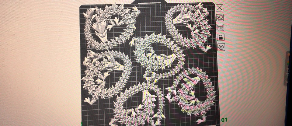 3D печать кристального дракона