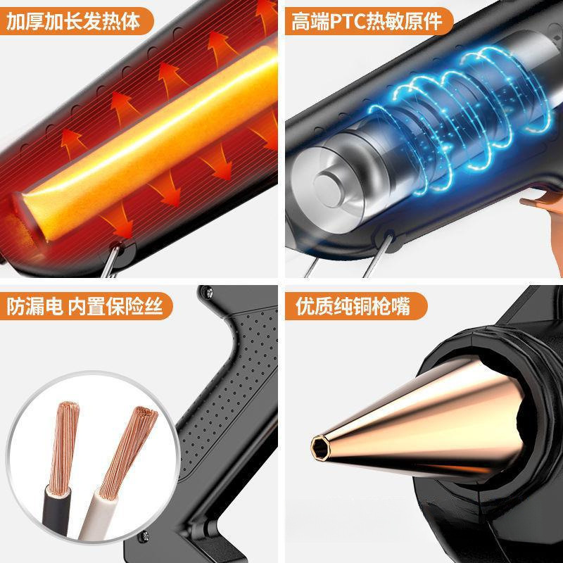 Hot Melt Glue for Handmade Household Use, High-Viscosity Hot Melt Glue Sticks and Strips 7-11mm, Glue Water-Based