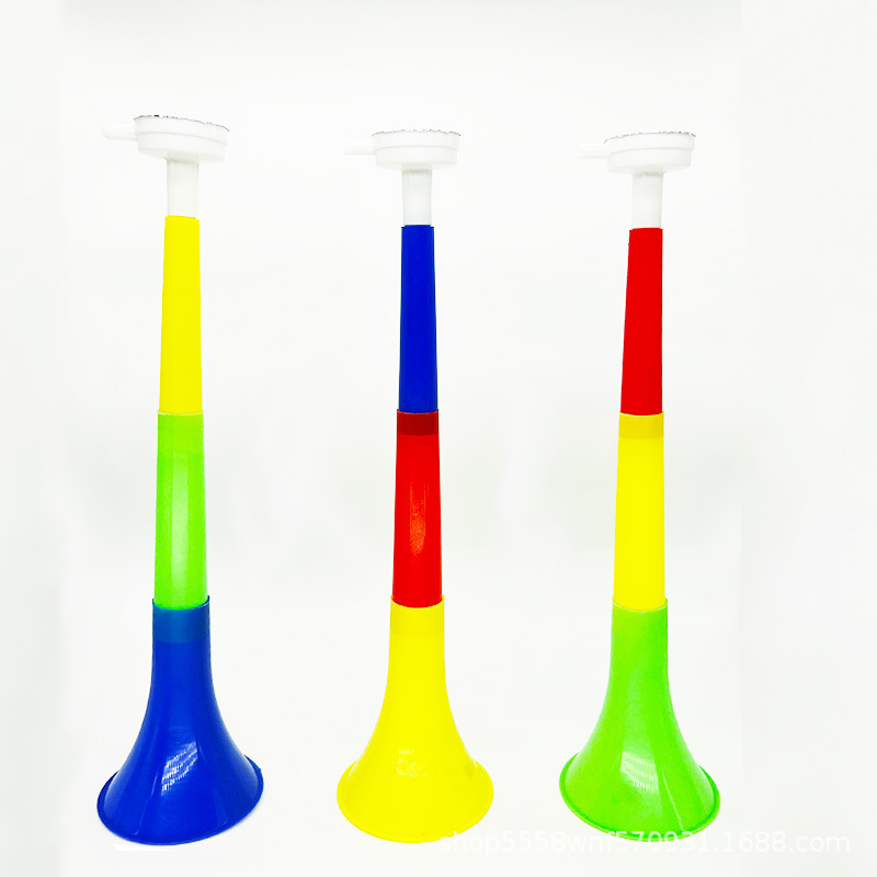 Три больших телескопических гудка, детские игрушки, пластиковые игры, футбольные болельщики, гудки для поддержки