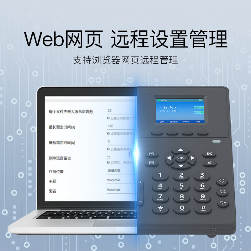 Yijiatong IP telephone landline IP301 power supply VOIP network telephone call center