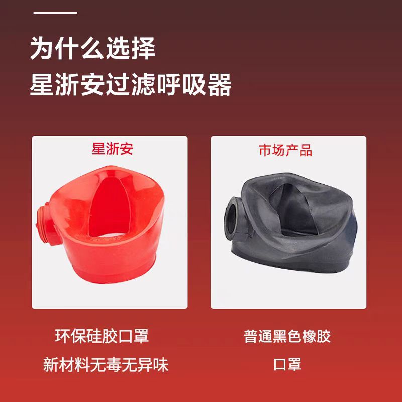 Xingzhean Filter Self-Rescue Respirator 3C Gas Mask Tzl30A Hotel Fire Escape Fire Inspection