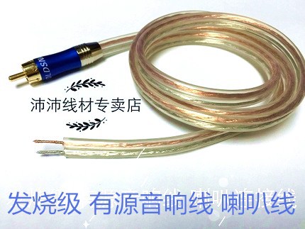 Кабель подключения усилителя Fever-Grade для активных колонок, один RCA, кабель для колонок Hivi M50W