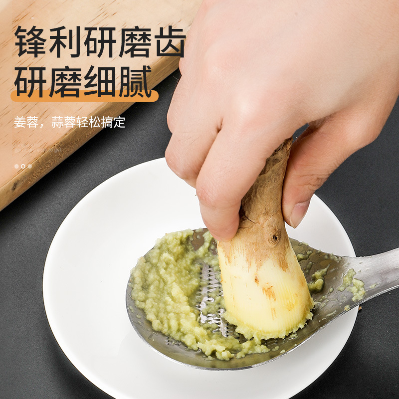 Stainless steel Baby Manual complementary food grinder yam puree grinder household multifunctional ginger wasabi garlic puree