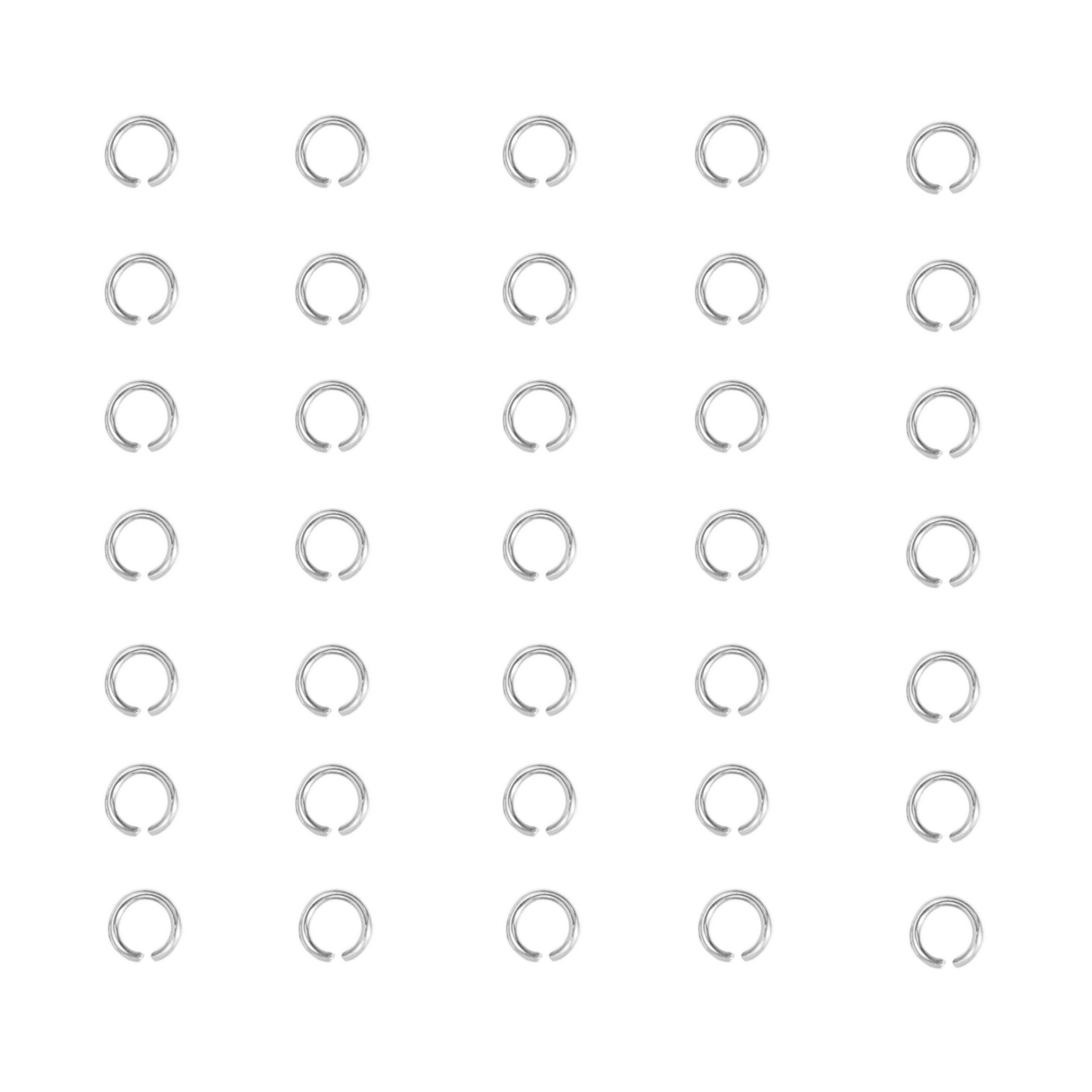 304 Open Coil Switch Stainless Steel Single Loop Titanium Steel Bracelet Necklace Connecting Ring DIY Jewelry Bag Accessories