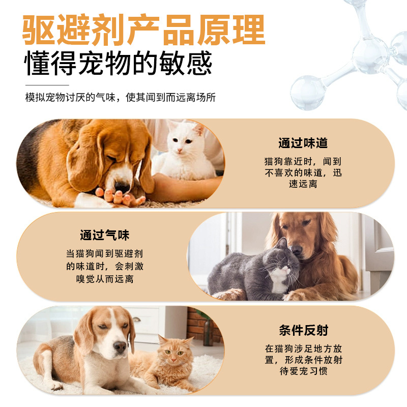 Pet Repellent Artifact to Prevent Cats from Urinating on the Bed, Long-Lasting Repellent and Anti-Dog Urine Spray, Pet Cat Restricted Area Spray