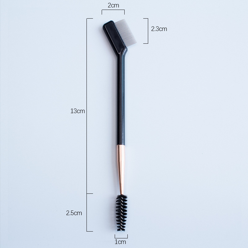Single Convenient Dual-Use Multi-Color Optional Ultra-Fine Steel Needle Eyelash Brush That Does Not Pierce the Eyes, Ultra-Soft Eyebrow Makeup Brush