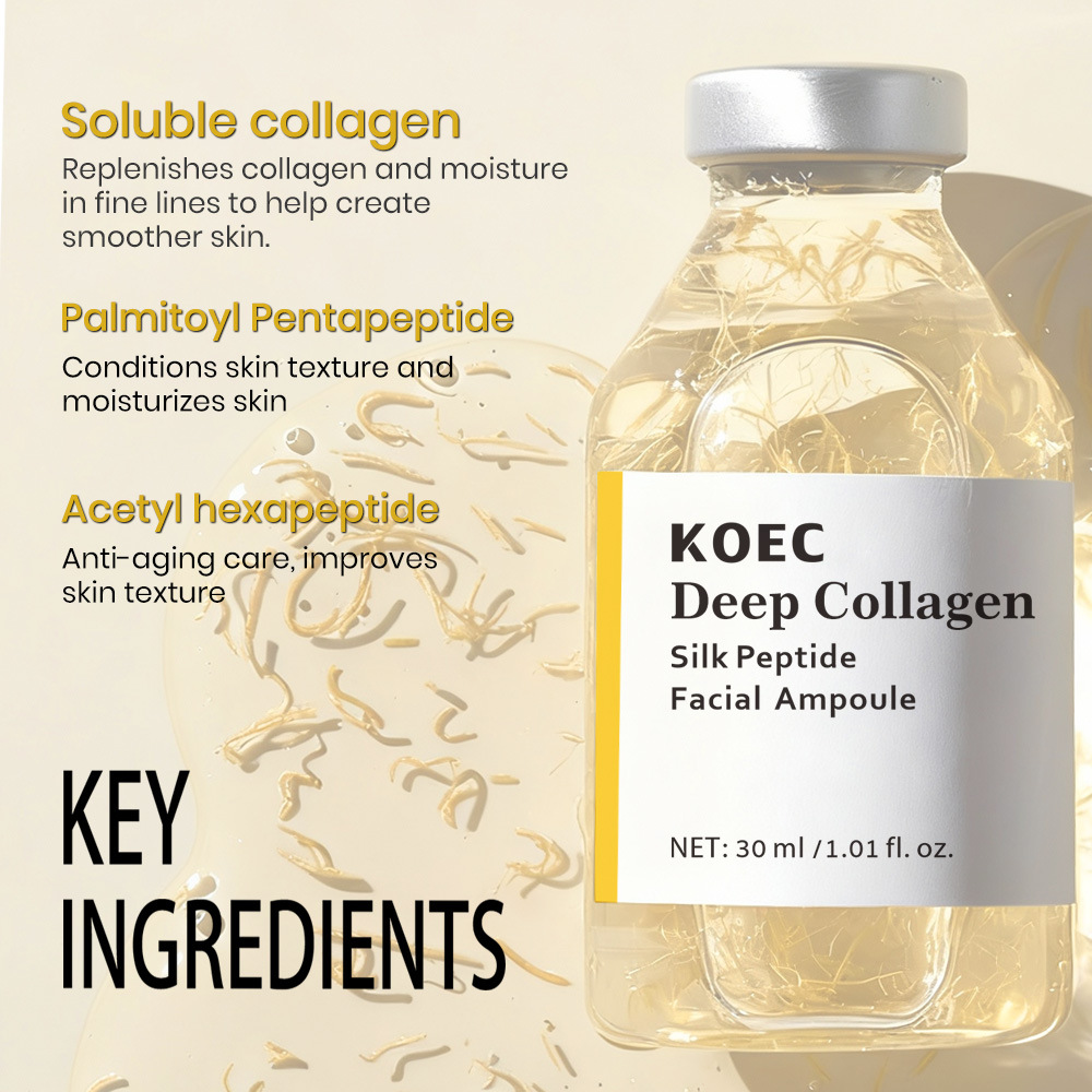 Koec Silk Collagen Peptide Ampoule Needle Tube Essence 30g Cross-Border Deep Collagen Silk Ampo