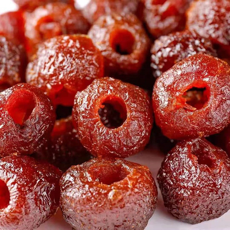 Hollow hawthorn preserved fruit candied fruit sweet and sour soft waxy hawthorn appetizing snacks wholesale 100 g/bag