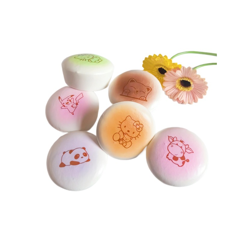 Cross-Border Hot-Selling Pu Slow-Rebound Realistic Food Toy Yogurt Cake Cartoon Cake Sticky Hand Squishy Stress Relief Toy