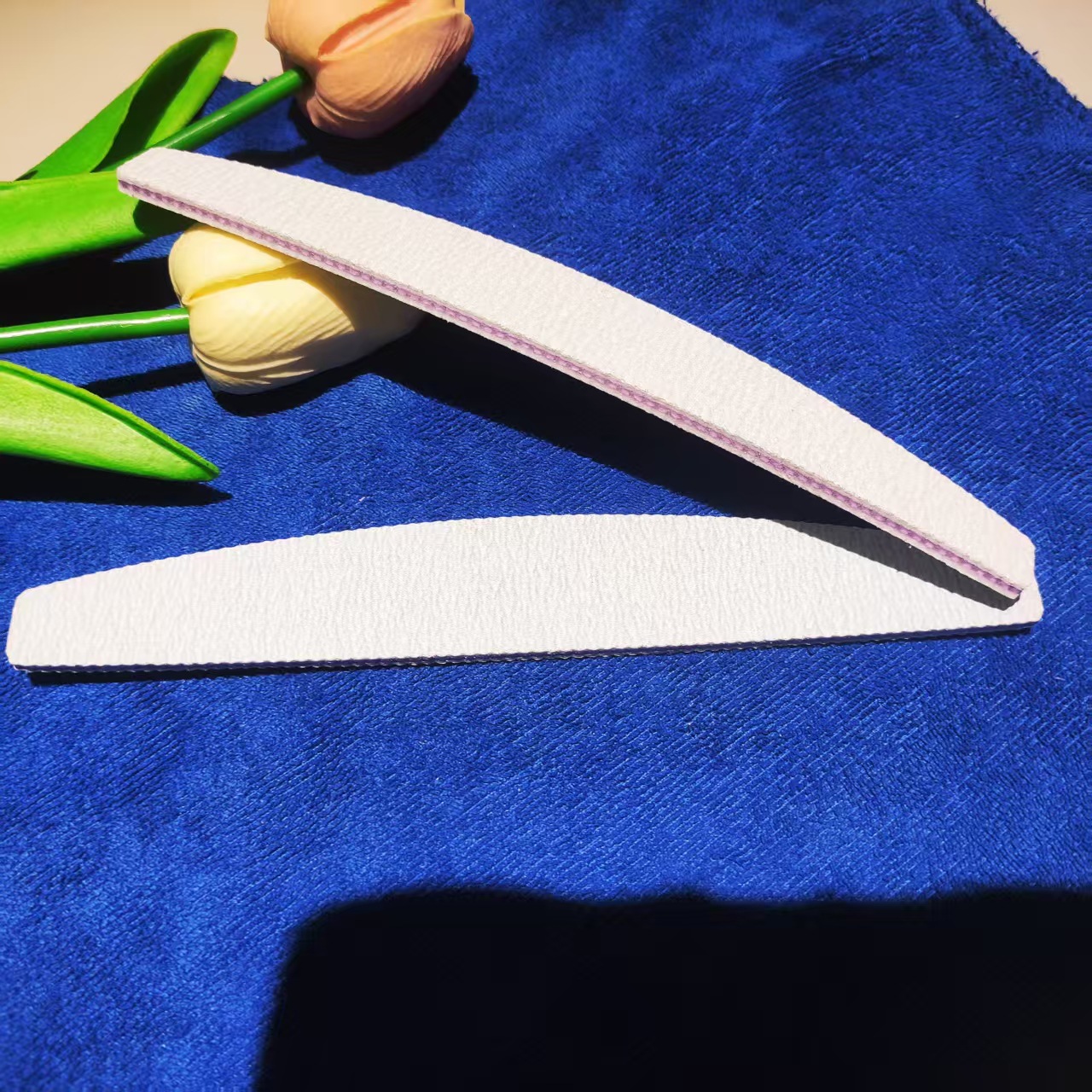 Wholesale Gray and White Nail File Double-Sided Shaping and Polishing Nail Manicure Tool Rubbing Strip Does Not Shed Sand 100180