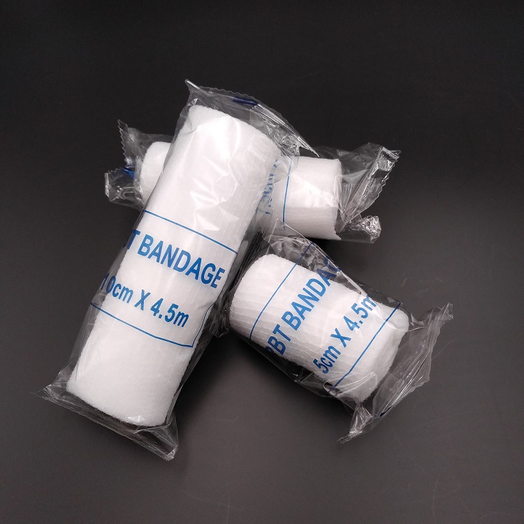 Foreign trade PBT elastic bandage roll elastic mesh bandage breathable bandage fixed wound ankle pad gauze bandage