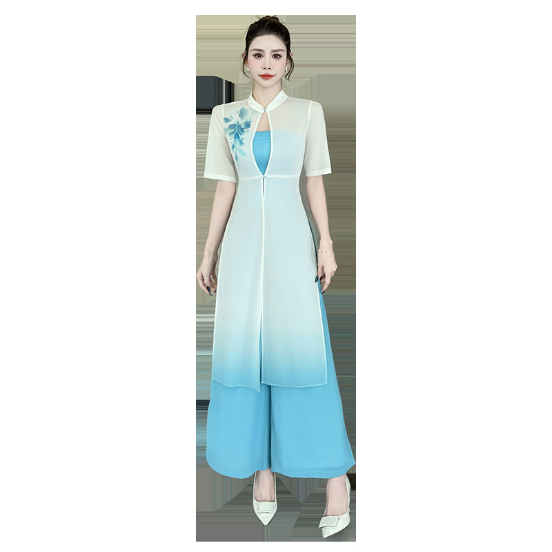 2025 New Ear Pearer Clothing Beautician spa Foot Bath Foot Therapy Technician Work Clothes suit Improved Set -1511