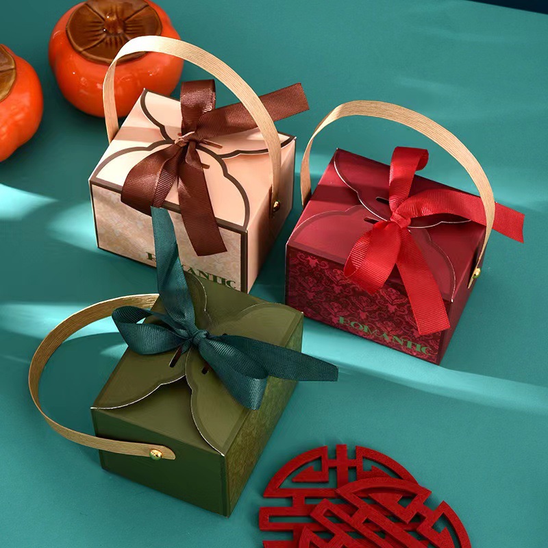 Wedding Candy Box 2025 New Chinoiserie High-End Wedding Candy Bag Wedding Engagement Accompaniment Gift Box Customized Accessible Luxury