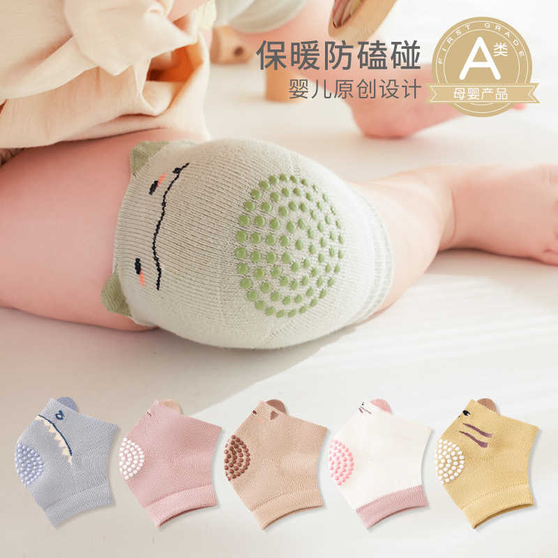 Осень 2025, детские носки 0-3 года, противоударные коленные подушки, мультяшные носки для младенцев, оптовая продажа