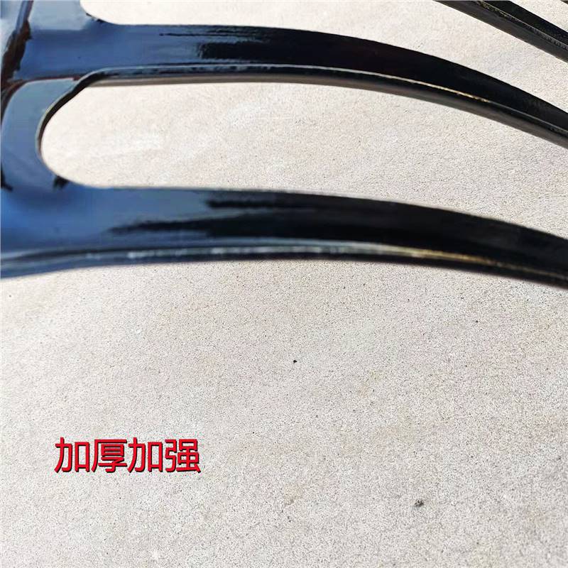 Agricultural Manganese Steel Four-Tooth Thickened Steel Fork for Digging Onions, Ginger, and Garlic, Grass Fork, Garbage and Land Reclamation, Soil Loosening Tool Steel Fork