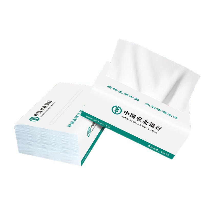 Bank Advertising Tissue Paper, Custom-Made Soft Tissue Paper, Custom-Made Printable Logo, Catering Chain, Corporate Custom Facial Tissue Paper