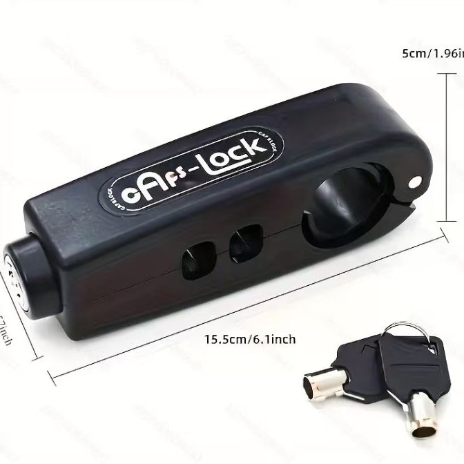 Universal Motorcycle Lock, Throttle Lock, Scooter Anti-Theft Horn Lock, Electric Vehicle Brake Lock, Portable Three-Hole Handlebar Lock