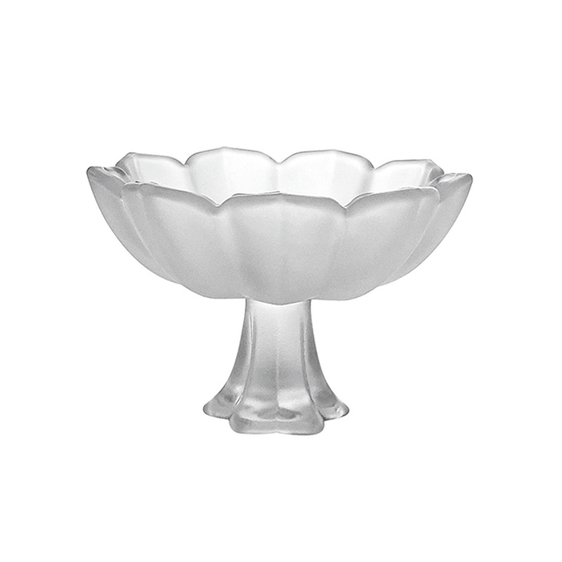 Glass Lotus high-foot tea cup Master Cup ladies tea cup single cup tea cup Lady Cup goblet Imitation Song retro