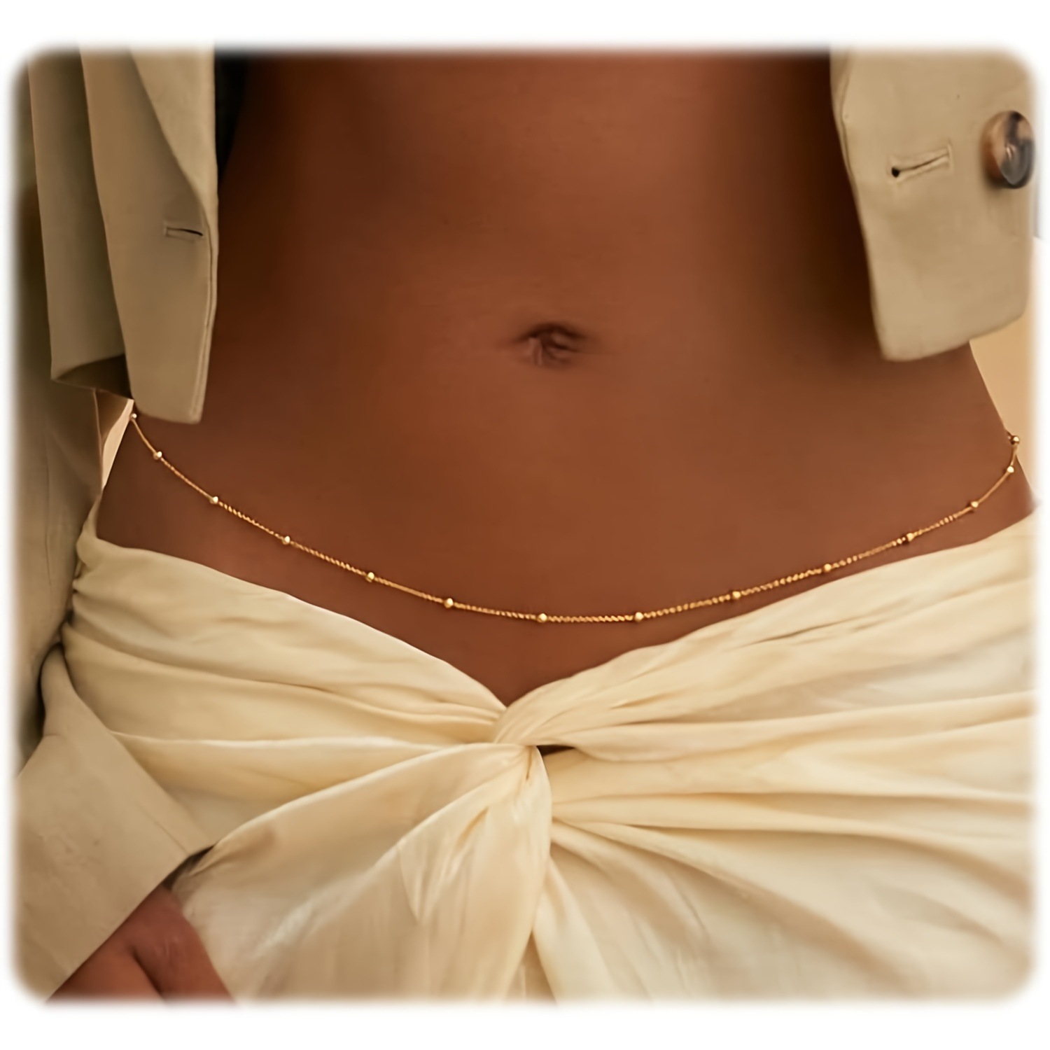 Европейская и американская кросс-бордерная горячая продажа сексуальной цепочки для талии из бусин, цепочка для тела, оптовая летняя пляжная цепочка для талии