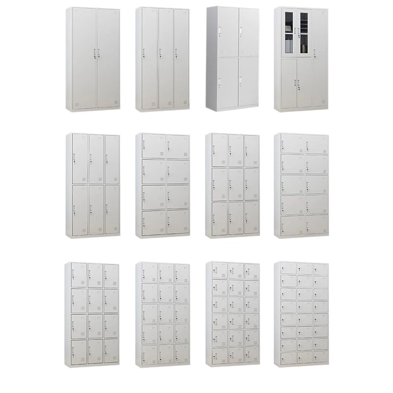 Factory Employee Locker Four-Door Dormitory Locker Six-Door Bathroom Locker with Lock 24-Door Iron Shoe Cabinet
