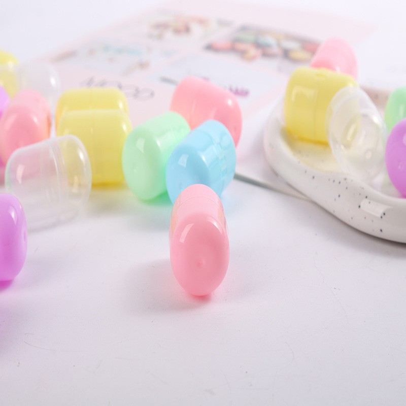 New Capsule Gashapon Shell 4.7X3.2Cm Game Console Pill Gashapon Toy Pp Plastic Oval Pill Shell