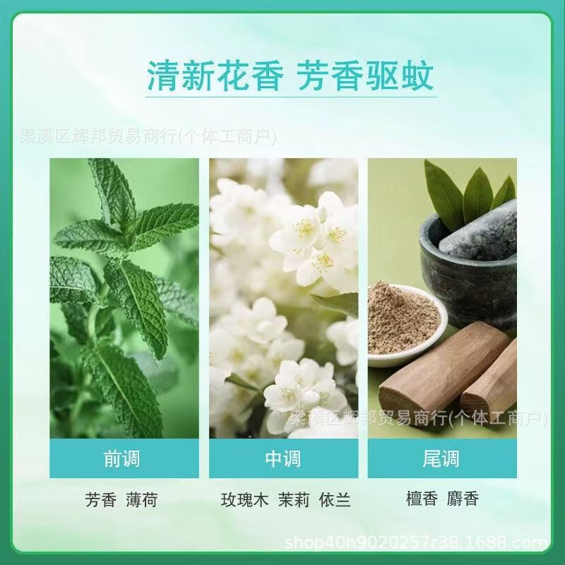 Mosquito Repellent Classic Six. Shenhuadewu 180ml Spray to Repel Mosquitoes, Relieve Itching, Remove Prickly Heat, Cool Mint Classic Anti-Mosquito Liquid Fragrance