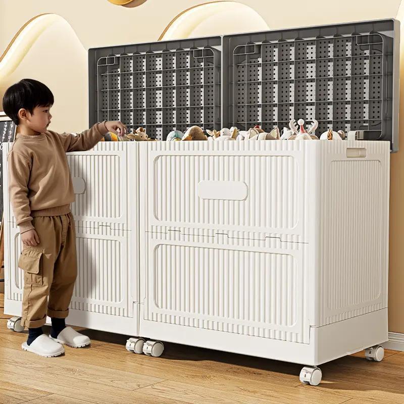 Folding Flip-Top Cabinet Household Storage Box Living Room Storage Box Bedroom Bedside Table Giant Storage Box Suitcase