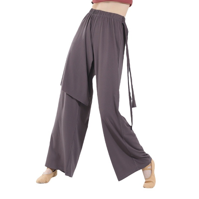 Modern Dance Practice Yoga Pants for Women, Loose Straight-Leg Pants, Classical Streamer Dance, Jazz Art Exam, Street Wear, Performance Long Pants